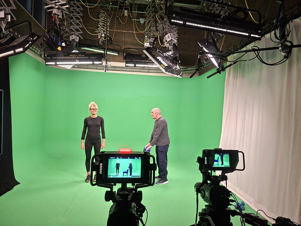 behind the camera filming the instep video